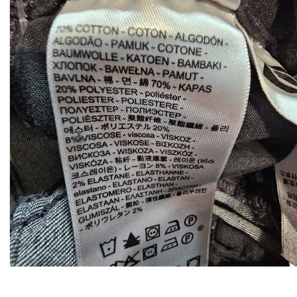 Levi's Womens 24 Black High Rise Super Skinny Ankle Jeans with Studded Ankle NWT - Picture 7 of 15